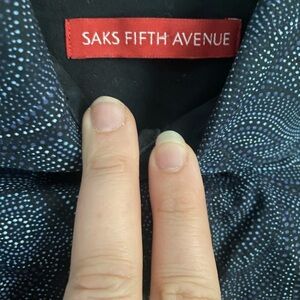 Saks Fifth Avenue Blue Paisley Patterned Shirt